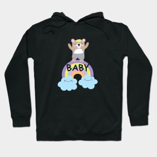 Baby Bear Rainbow Hoodie